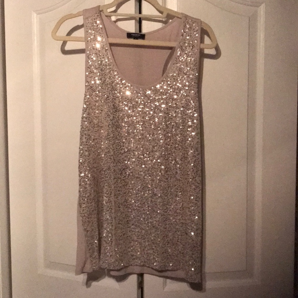Sequined tank